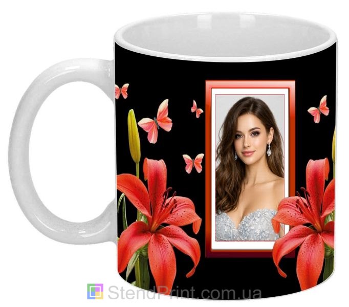 Чашка с фото для девушки оригинальный подарок печать фото на кружке заказать