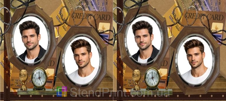 Кружка з фото в колажі з рамками та символами успіху — персональний подарунок, замовити