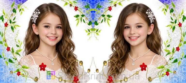 Кружка з фото для дівчинки — ніжний квітковий дизайн, подарунок, замовити