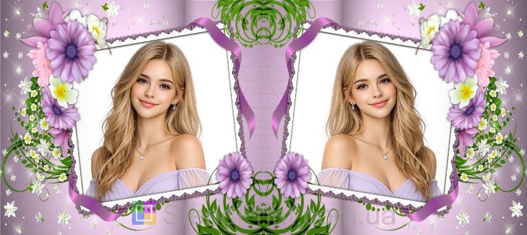 Кружка з фото для дівчини з квітковим дизайном красивий подарунок замовити