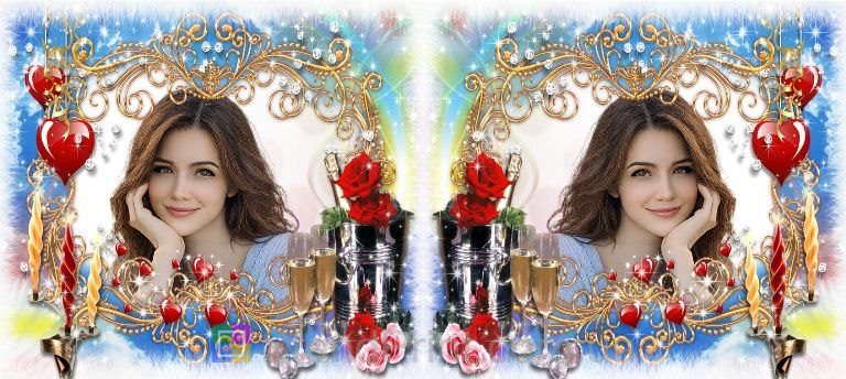 Романтична чашка з фото та сердечками для коханої