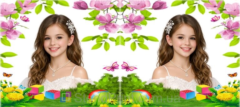 Чашка з фото для дівчинки квіткова кружка подарунок замовити