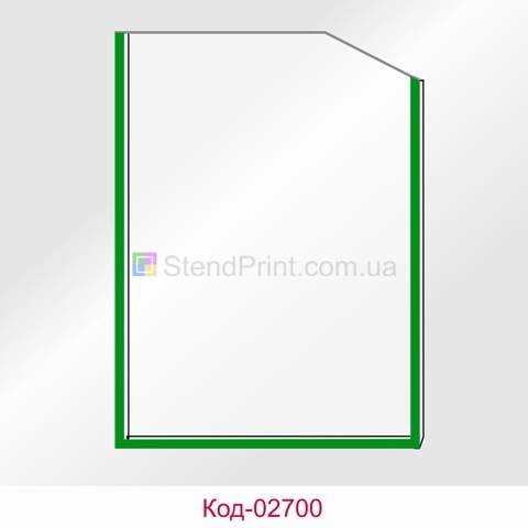 Карманы пластиковые настенные купить Мариуполь для стендов