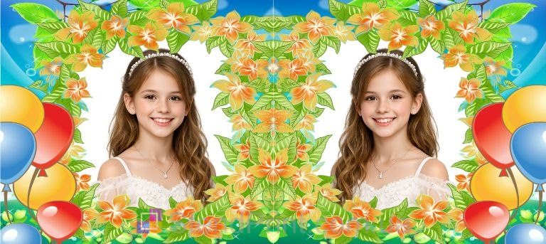 Кружка с фото для внучки яркий подарок на день рождения