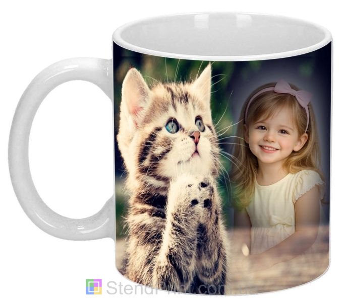 Чашка з фото маленьке кошеня милий дизайн замовити