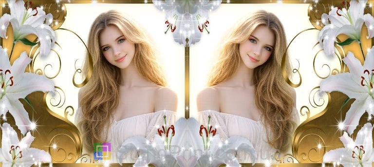 Чашка с фото белые лилии нежный цветочный подарок заказать