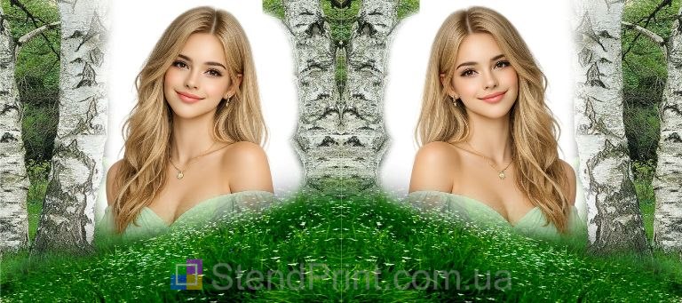 Кружка с фото весенний подарок подруге с природным дизайном