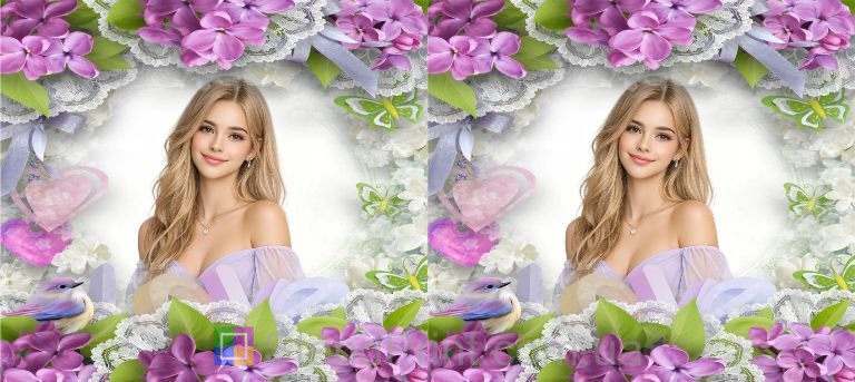 Горнятко з фото бузок Love весняний дизайн замовити