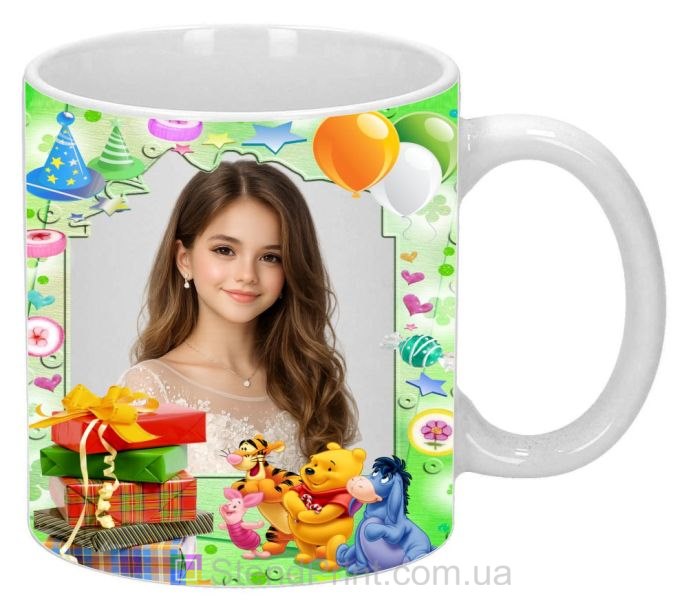 Чашка с фото для девочки праздничная детская кружка заказать