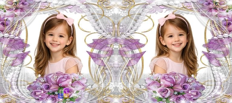 Кружка з фото троянди золото перли декоративний дизайн замовити