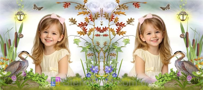 Чашка с фото природа растения и цапля спокойный пейзаж заказать