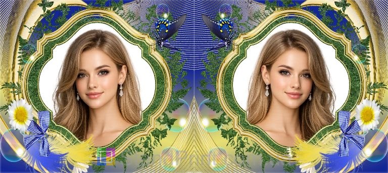 Чашка з фото для дівчини з квітами та рамкою — стильний подарунок, замовити