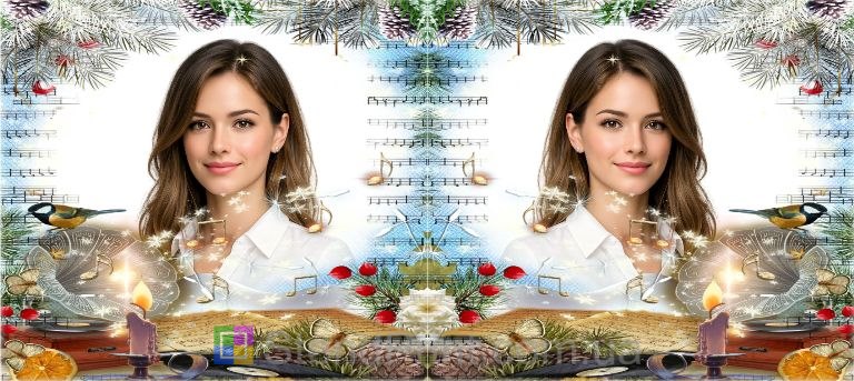 Кружка з фото — новорічний подарунок для дівчини із зимовим дизайном, замовити