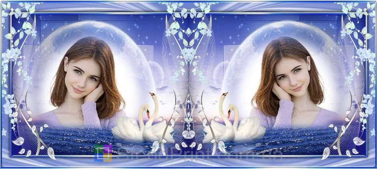 Чашка с фото и лебедями — символ любви и верности