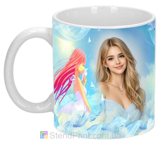 Кружка з фото для коханої ніжний романтичний подарунок дівчині