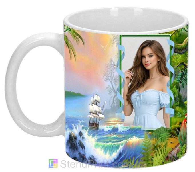 Кружка с фото экзотическая природа морской пейзаж заказать
