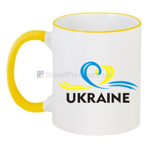 Чашка двухцветная UKRAINE