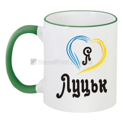 Друк на чашках Чашка Я люблю Луцьк