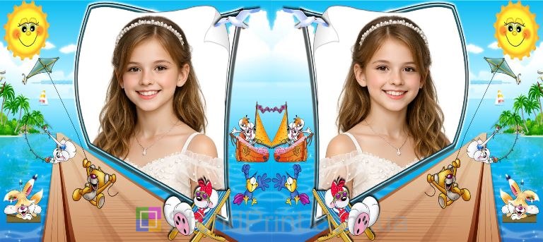 Кружка с фото для девочки летняя кружка с морским дизайном заказать