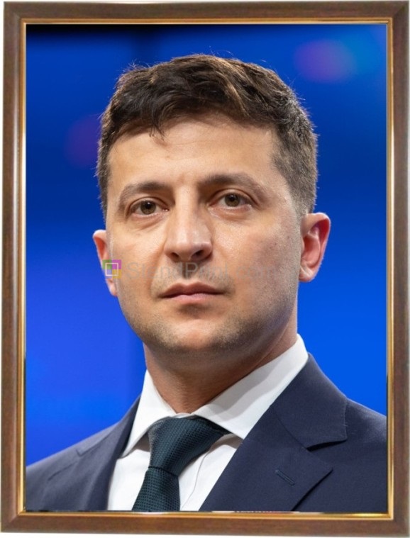 Портрет президента України Зеленського Володимира
