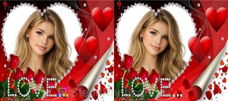 Горнятко з фото любов з трояндами подарунок для закоханих замовити