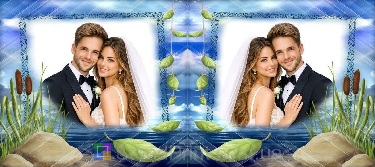 Кружка с фото озеро и камыш спокойная природа заказать