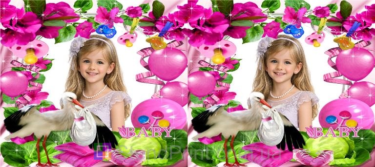 Детская кружка с фото для новорождённой принцессы