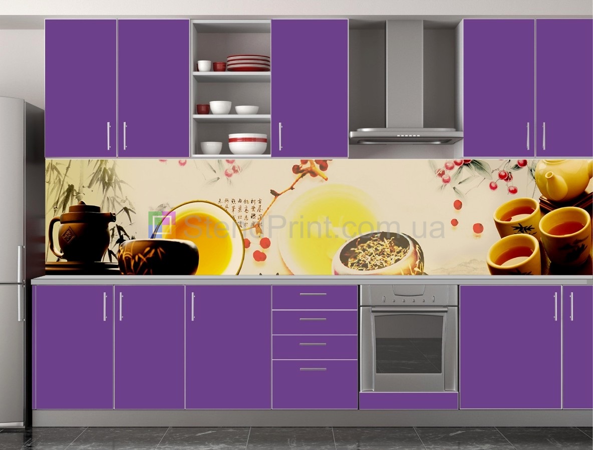 Фартук на кухню белый