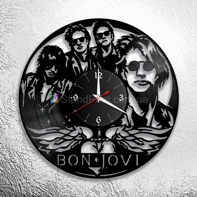 Настенные часы оригинальные Bon Jovi