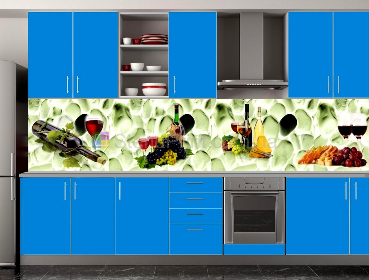 Глянцевый фартук для кухни