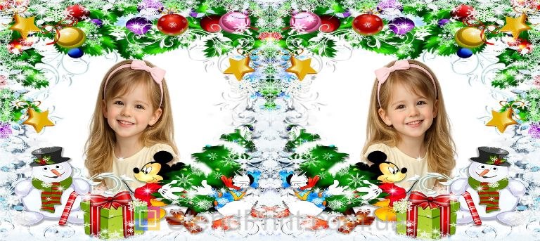 Кружка с фото новогодний подарок внучке или дочке купить