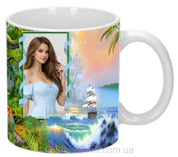 Кружка с фото экзотическая природа морской пейзаж заказать
