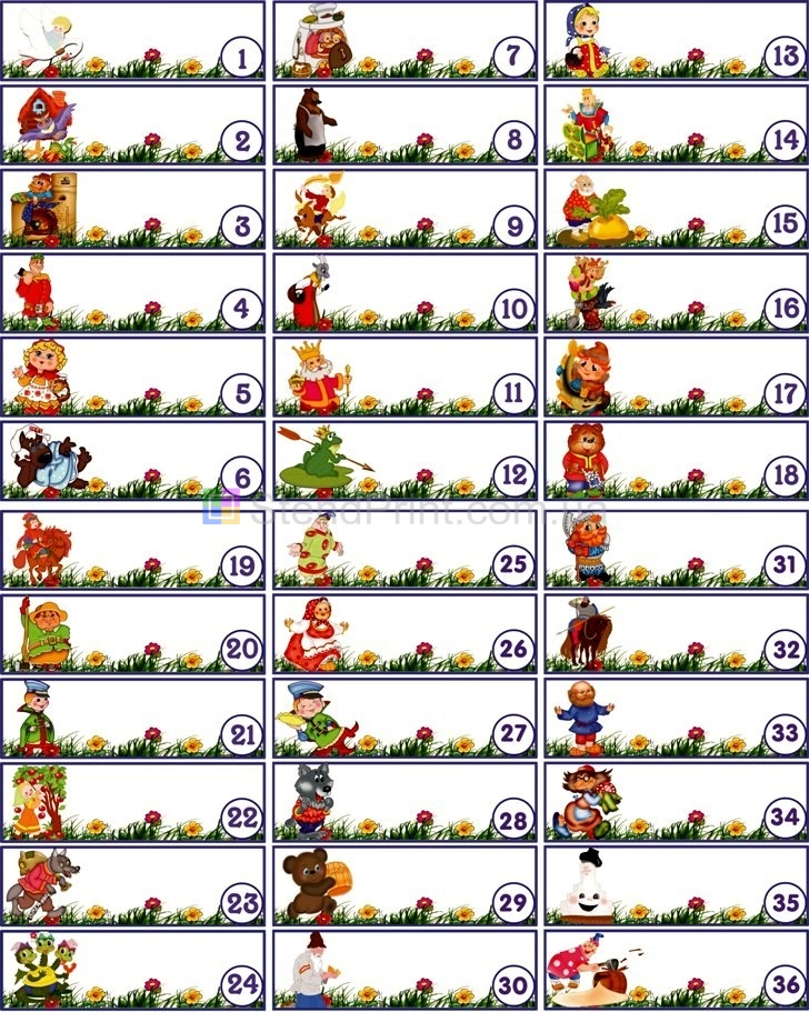 Наклейки на шкафчики в днз наліпки на стіну маркування