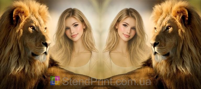 Чашка з фото лев гордий відважний дизайн замовити