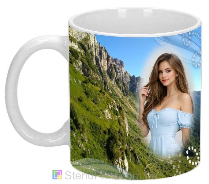 Чашка з фото гірських пейзажів, природа — замовити