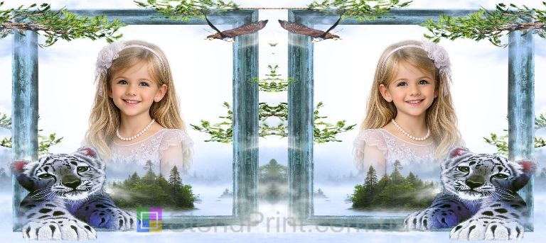 Чашка з фото ірбіс гори туман дика природа замовити