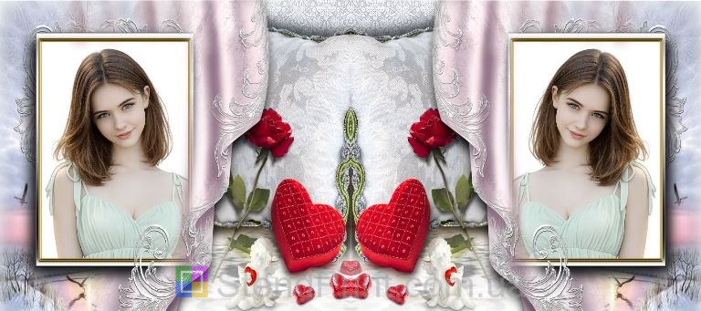 Кружка з фото в шовковому оформленні — вишуканий подарунок