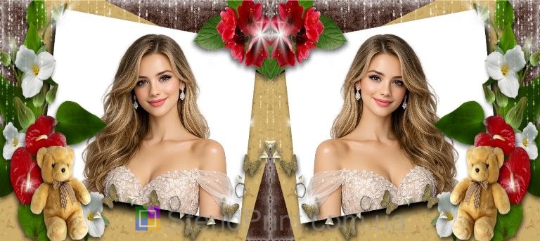 Чашка з фото для дівчини з ведмедиком романтичний подарунок замовити