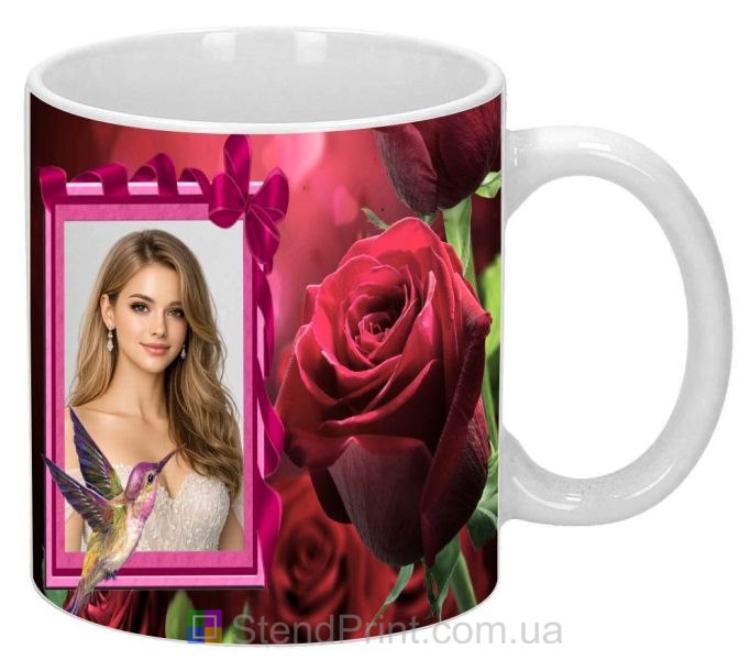 Кружка с фото для девушки романтический подарок печать фото на кружке заказать