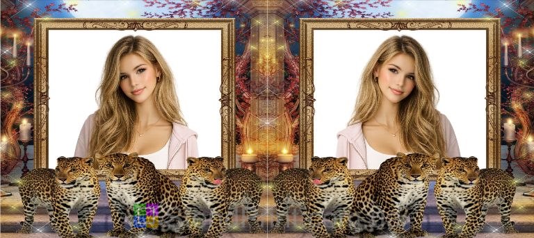 Кружка з фото леопарди свічки старовинна будівля замовити