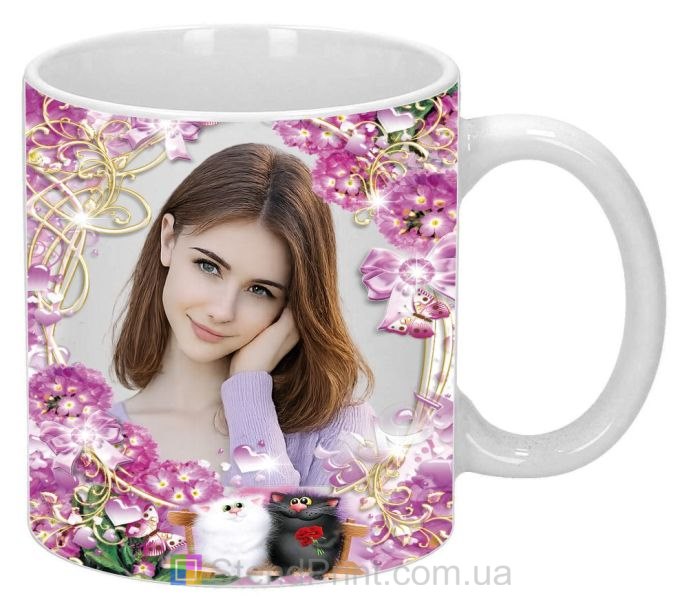 Кружка з фото та кошенятами — милий подарунок з усмішкою