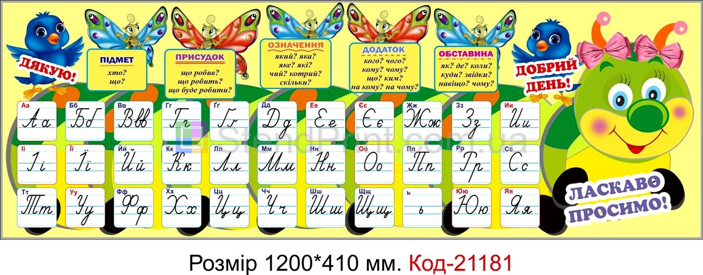 Комплект стендів для початкового класу Код-21180