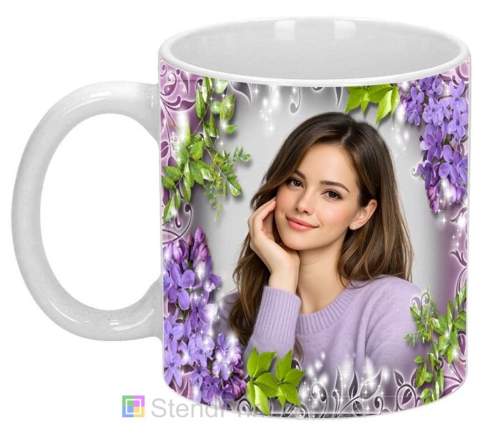 Кружка з фото бузок і пелюстки — весняний дизайн, замовити