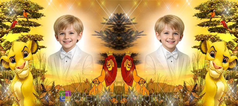 Детская чашка с фото по мотивам Король лев