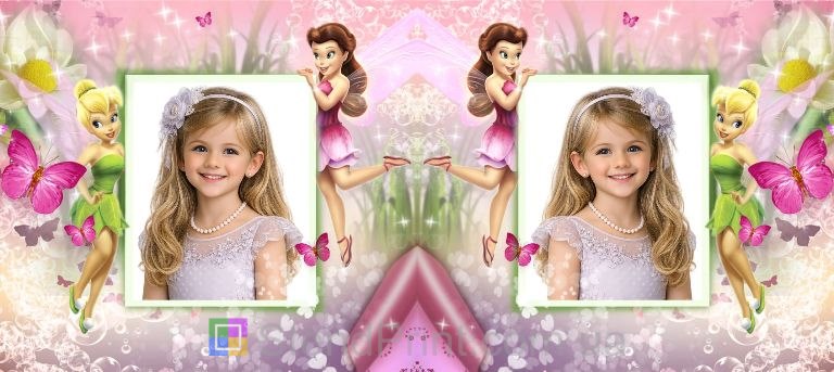 Дитяча чашка з фото принцеса феї та квіти