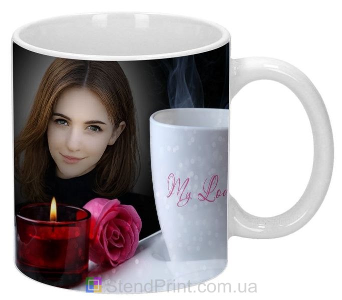Кружка с фото «Моя любовь» — подарок любимой