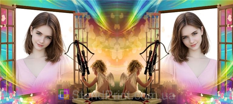 Кружка з фото та Купідоном — подарунок для зізнань