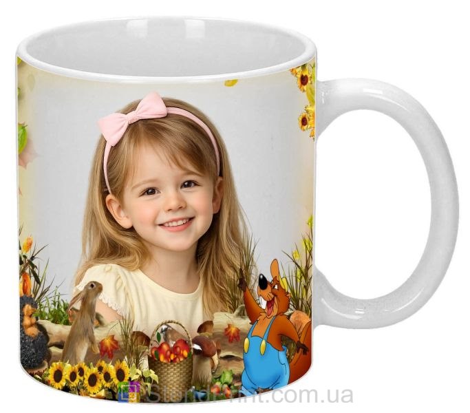 Кружка з фото для дівчинки подарунок доньці дитяча кружка замовити