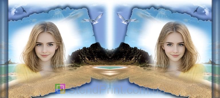 Кружка з фото піщана коса, морське узбережжя — замовити