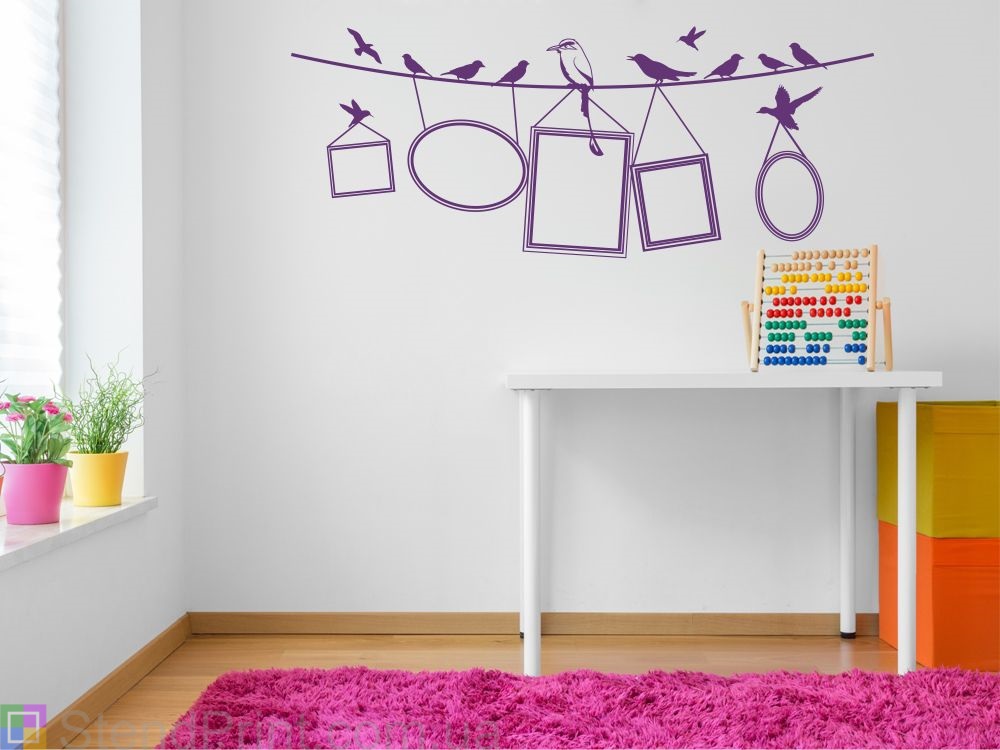 Наклейка вінілова (Летючі моменти) Код-25067